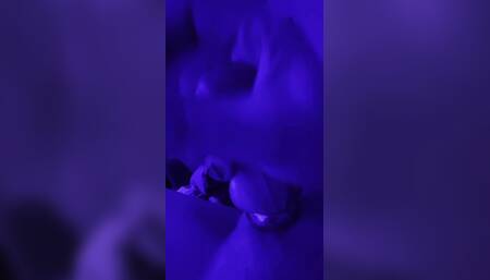 Kitty Cums in Blue