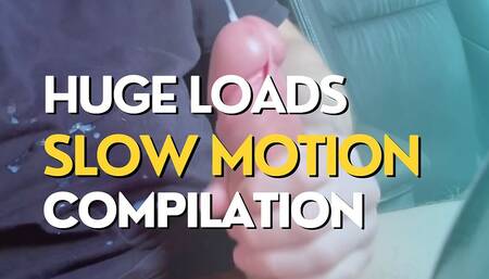 Huge Loads of Cum Slow Motion Compilation