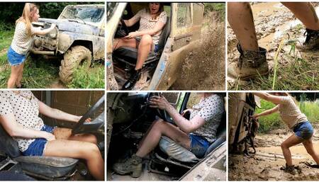 EXCLUSIVE STUCK PREMIERE: CRAZY MUD STUCK IN BRUTAL JEEP