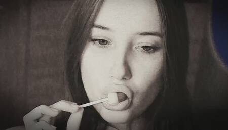 Black&White lollipop tease
