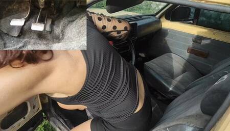 Stephanie failed cranking on a very old chevette with Double Camera