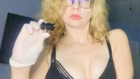 Mean German Step-Mommy Binder Clips Your Balls