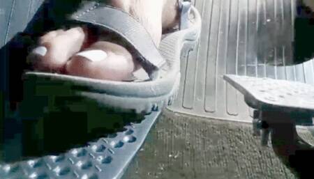 Walking Sandal Camaro Drive (Front behind pedal View)