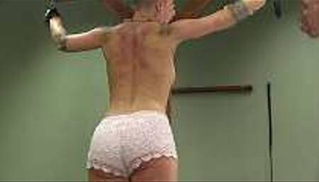 Cora bare back whipping 0107