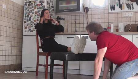 Mistress Natasa's dirty sneakers wmv