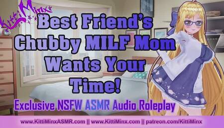 NSFW 18+ XXX Erotic ASMR Audio Roleplay - Best Friend's Chubby BBW MILF Mom Wants You Badly!