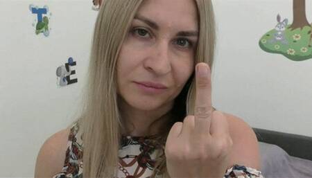 Show your middle finger to the camera first and then start picking MP4 HD 720p