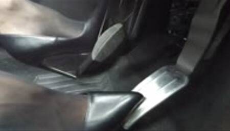 Milly Struggles To Drive The Boyfriends Car (Side Camera)