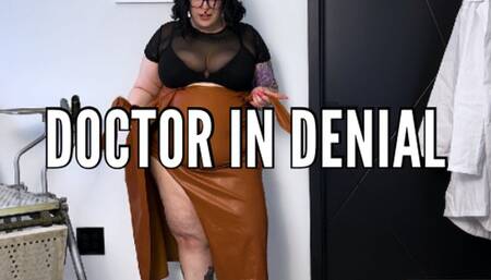 Doctor in Denial - BBW Dr in Denial About Weight Gain Steps On Scale to Discover How Much She Has Grown Goddess Alara Glutton
