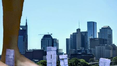 Giantess Soles Destroy Tiny Buildings 1080