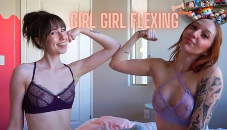 823 Girl Girl Flexing