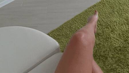 She is blowing raspberries on my belly B