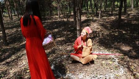 Journey to the West Tang Monk encountered a monster and was tickled