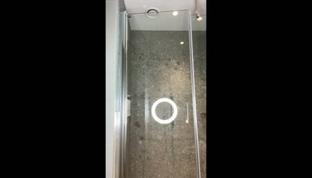 Pegging sissy Anna in the shower with a huge cock