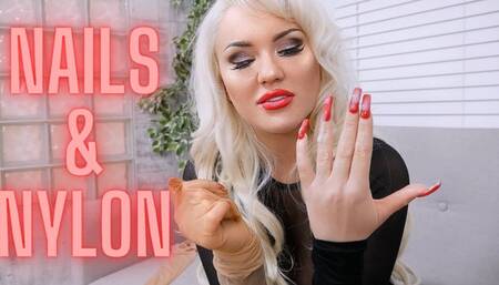 Nails and Nylon Tease