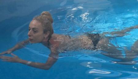 swimming fetish, pussy fuck in the hotel room