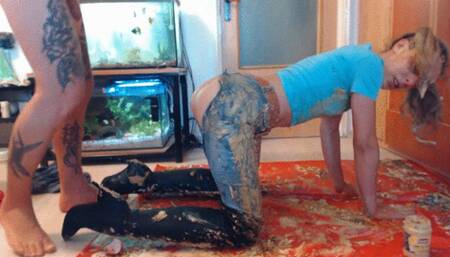 food sploshing, jeans fetish, hard fucking