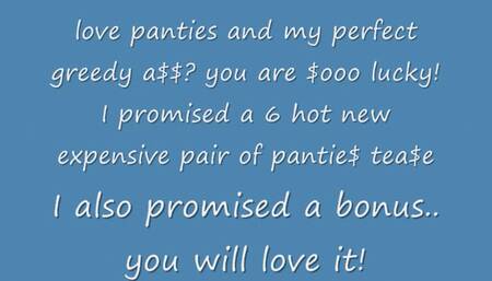 Panty lover Financial Domination part 963