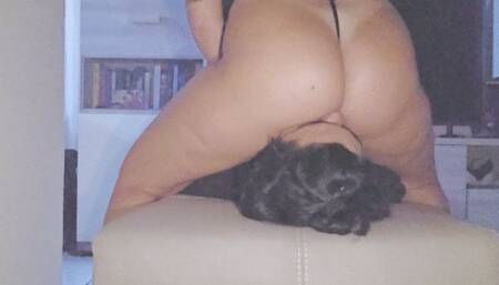 Sniff my fart while I crush your face