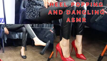 Heel popping and dangling ASMR