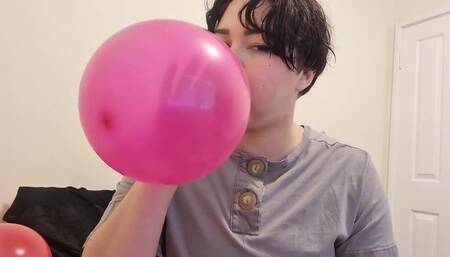 Blowing up 5 Balloons