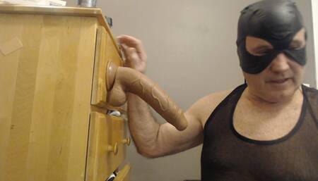Bikeman in Leather Sucking