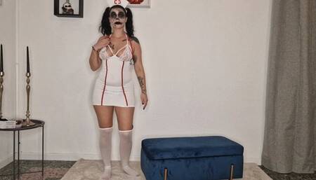 Nurse collect sperm - Huge Cumshot