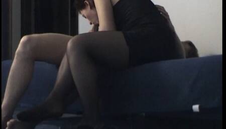 Young Guy Fucks Shy Woman and Films Everything with Camera