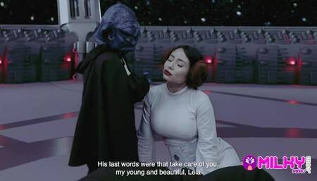 Milky Peru featuring Princess and Leia's blowjob movie