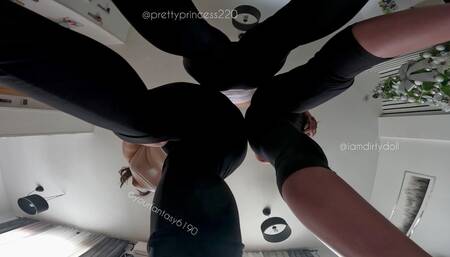 Stinky Dirty Farts for Slave From 3 Sexy Giantesses