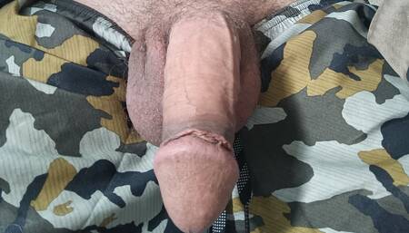 On Duty I Jerk My Big Cock