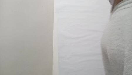 Teen College Girl In Morning Along Bed Corner Show Her Tight Pussy