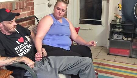 Cheating Wife Caught Giving the Neighbor a Blowjob and Smoking!