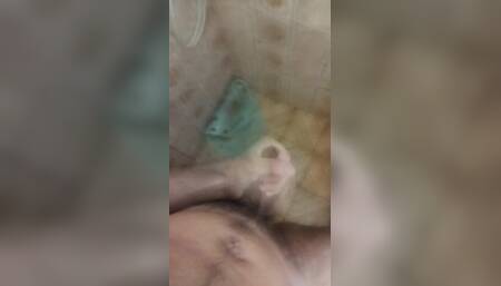 Cumming During the Shower, with a Nice Moan