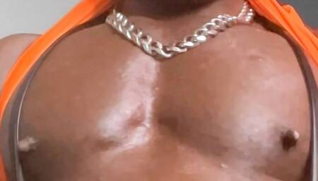 Big Muscle Chest Roid Belly Perverted Stepdad in Self Indulgent Solo Sex Session