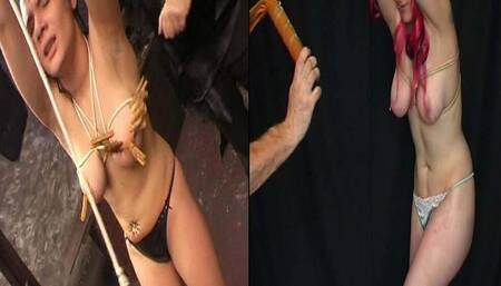 Genuine BDSM Submissive Sluts Spanking Whipping and Cruel Bondage Humiliation