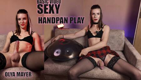 Sexy Shemale Handpan Playing with Anal and Big Dick Olga Mayer