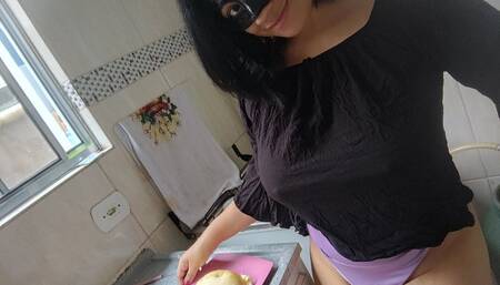 making your breakfast