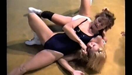Woman'sThrow Back Pro Wrestling In Spandex Suits And Boots (Volume 6, Match 1)