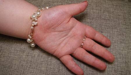 #11 BBW hand with red manicure (no talking)