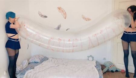 Cosette and Stashia BTP's double valved Roomtex zeppelin - 480p