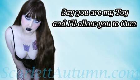 Say you are my Toy and I'll allow you to Cum - WMV HD 1080p