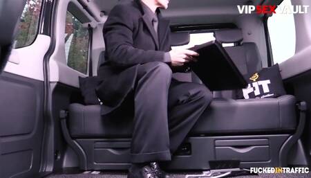 VIP SEX VAULT - Busty Girl Sarah Highlight Needs A Big Dick In The Car