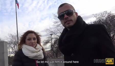 HUNT4K. Sweet Babe Jenifer Red Loves Sex, needs Cash