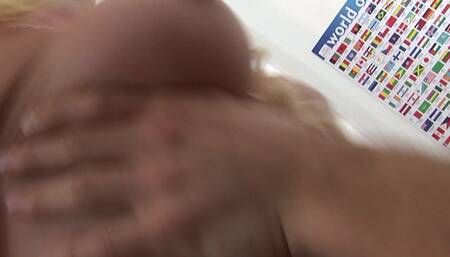 Dirty Condoms Scene-3 two College Blondes Cindy Behr and Pippa Dee Fucking with Their Teacher.