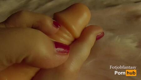 Playing with My Toy! Soft Feet - Sexy Feet - Soles - Toes