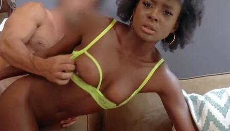 Beautiful Ebony Model Turns on the Heat with Her Boyfriend