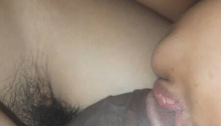 Nepali cheating asian wife gives nice blowjob and suck her boyfriend dick