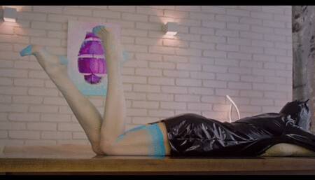 To Be Below Amber Feet Is A Dream Come True - Turquoise Stockings - Part 2 - UHD 3840x2160 - 4K