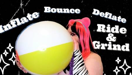 Blowing Up Riding Grinding and Deflating My Beachball